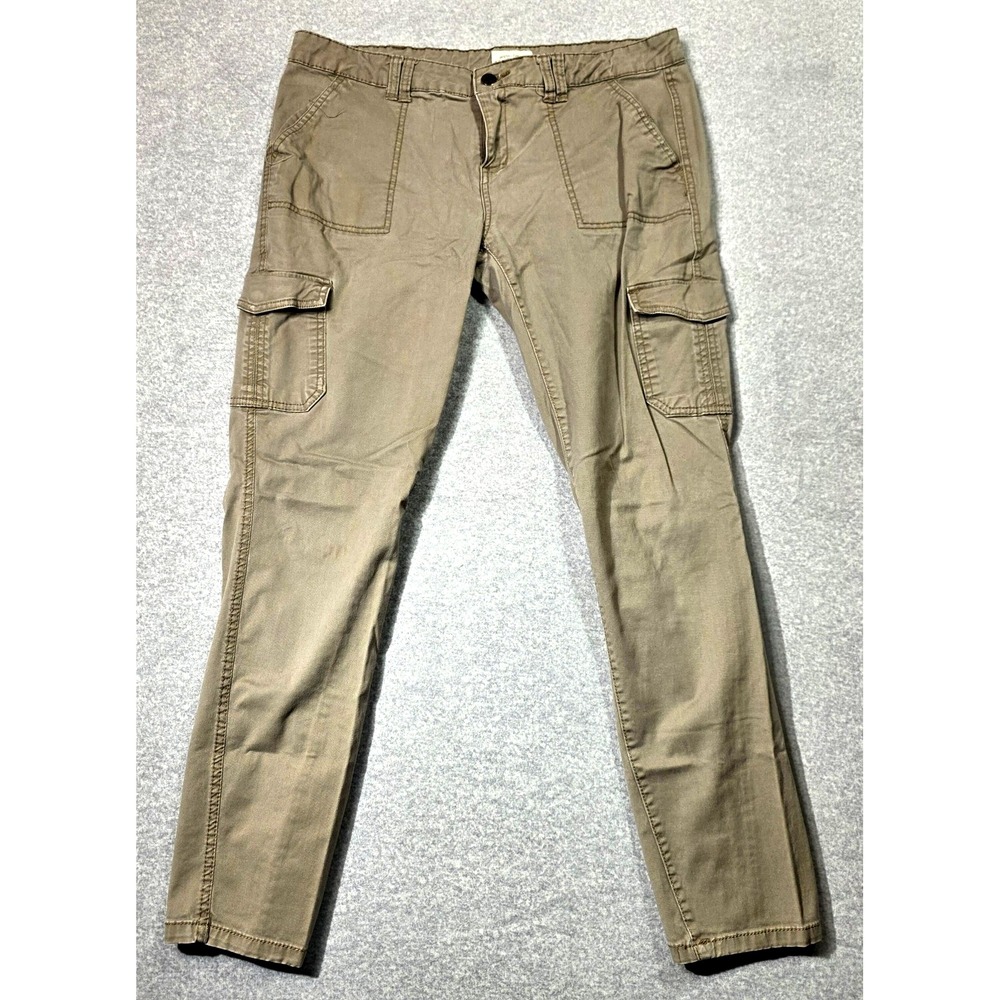 Aeropostale Cargo Pants Womens 14 Beige Ashley Ultra Skinny Stretch Twill 90s